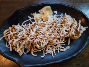 Crunchy spicy "tuna" roll at Daikon Vegan Sushi in Las Vegas