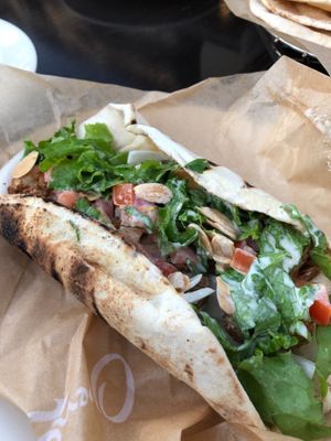 Cauliflower pita  at Open Sesame in Long Beach