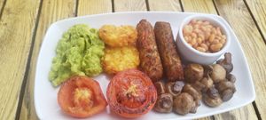 Lovely vegan breakfast at Custom House Cafe in Weymouth