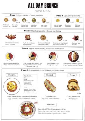 Menú   at Scarlett in Madrid