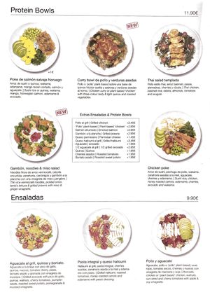 Menú   at Scarlett in Madrid