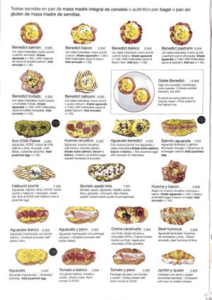 Menú   at Scarlett in Madrid