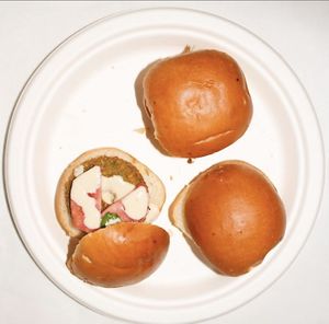 Burgers at Falfool Vegan House in Istanbul