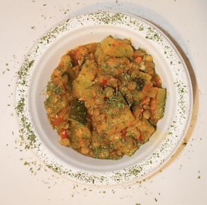 Food at Falfool Vegan House in Istanbul