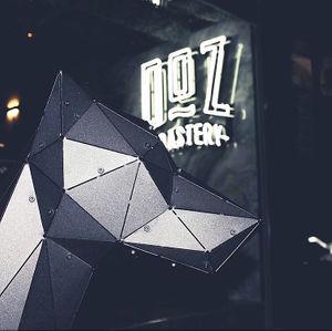 Sells coffee from the neighboring cafe  at Falfool Vegan House in Istanbul