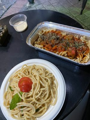 Pasta  at Falfool Vegan House in Istanbul