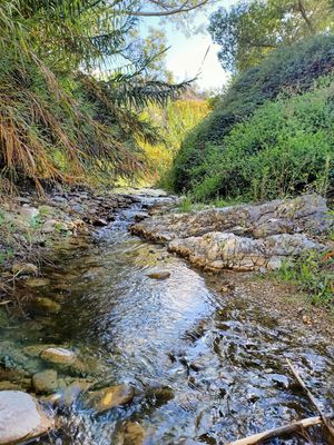 Wandelen langs de rivier at Finca Pereila in Coin