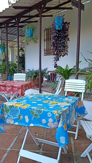 Gezellig hoekje at Finca Pereila in Coin