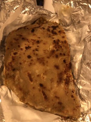 
Potato paratha experiment (vegan )   at Honest in Floral Park