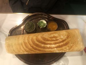 86 spinach dosa   at Honest in Floral Park