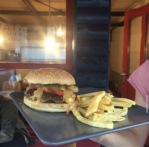 Lentil burger at VATKA in Istanbul