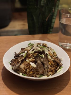 Oyster mushroom fried rice #Veganuary at VATKA in Istanbul