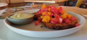 potato pancake at Vitary in Odessa