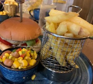 Butterbean burger   at The Dirty Bottles in Alnwick