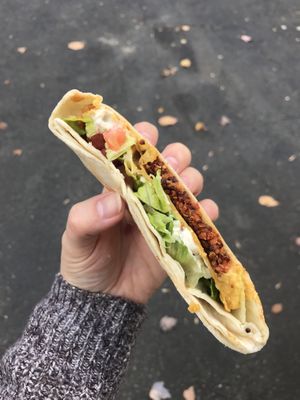 Vegan Crunchwrap supreme, only offered as a special   at Pure Foods in Bristol