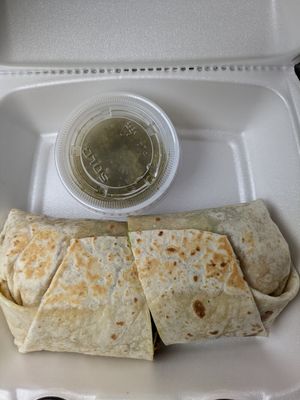 Breakfast burrito at Pure Foods in Bristol