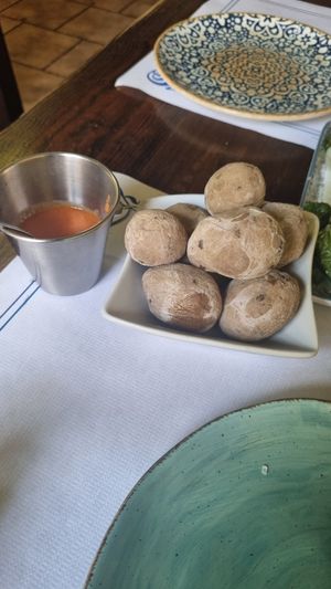 Canarian potatoes at Restaurante Los Pinos in Tenerife
