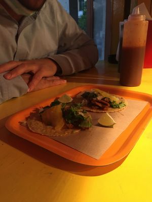 Tacos al pastor! at Poncho Tacos in Athens