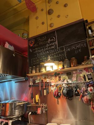 Menu  at Poncho Tacos in Athens