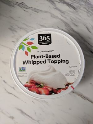 Soy based vegan cool whip at Whole Foods Market in Reno