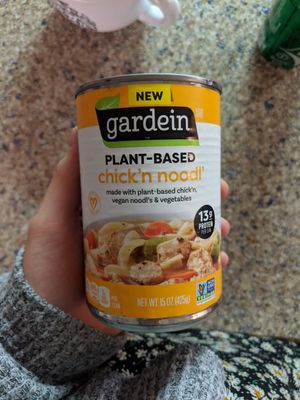 Vegan canned soups from Gardein at Whole Foods Market in Reno