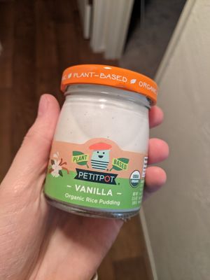 Vegan rice pudding pots at Whole Foods Market in Reno