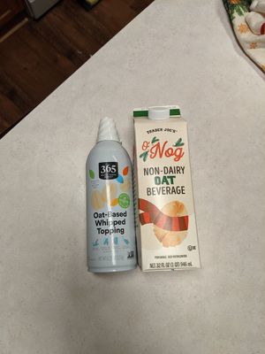 Oat milk whipped cream spray at Whole Foods Market in Reno