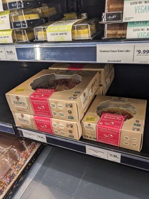 Vegan pie options at Whole Foods Market in Reno