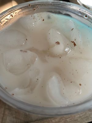 Vegan horchata at Casa Azul Taqueria in Providence