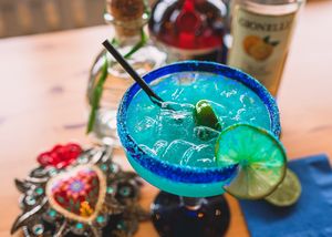 Blue margarita at Casa Azul Taqueria in Providence