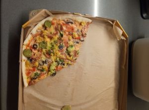 this pizza called Sausage party and it's super tasty🌻 at Chill Out Vegan in Odessa