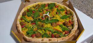 Green Pizza at Chill Out Vegan in Odessa