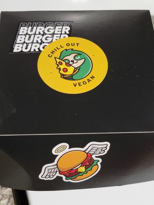 Burger box at Chill Out Vegan in Odessa