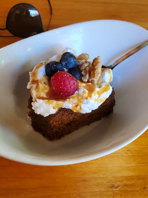 Carrot cake at Aguaribay in Barcelona