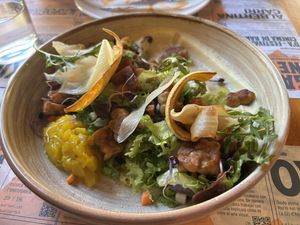 Tempeh - wow!  at Aguaribay in Barcelona