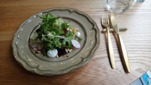 French style quiche, garden greens at MA and The Seeds of Life in Hong Kong Island