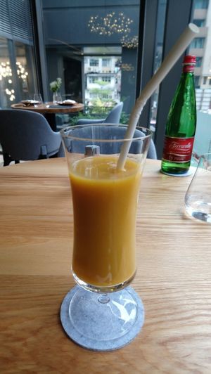 Daily special juice - Mango juice at MA and The Seeds of Life in Hong Kong Island