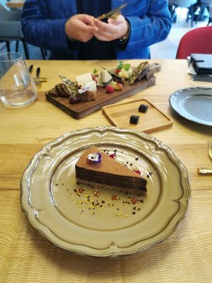 Chocolate cake at MA and The Seeds of Life in Hong Kong Island
