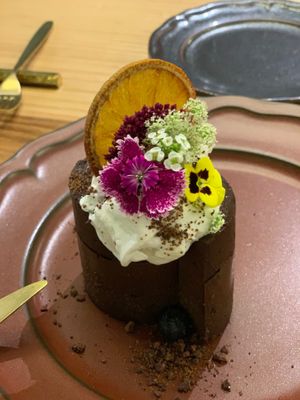 Chocolate cake at MA and The Seeds of Life in Hong Kong Island