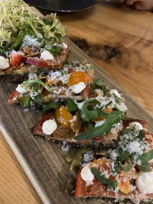Raw pizza at MA and The Seeds of Life in Hong Kong Island