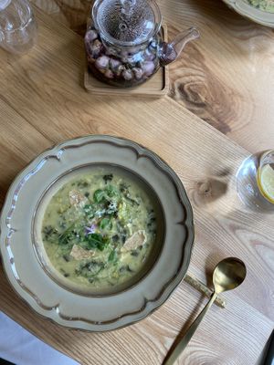 Raw broccoli soup  at MA and The Seeds of Life in Hong Kong Island