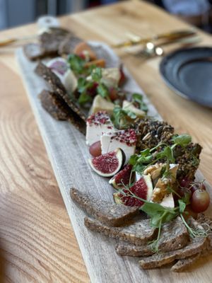 Vegan Cheese Platter (raw) served with Keto bread and crackers at MA and The Seeds of Life in Hong Kong Island