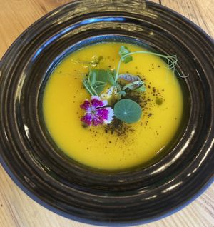 Fennel and orange soup  at MA and The Seeds of Life in Hong Kong Island