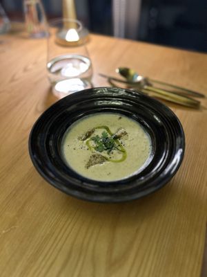 Mushroom soup  at MA and The Seeds of Life in Hong Kong Island