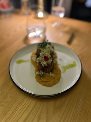 Mushroom scallops   at MA and The Seeds of Life in Hong Kong Island