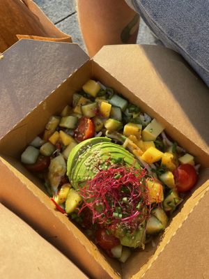 Eternal mango salad at Rucolino in Dudelange