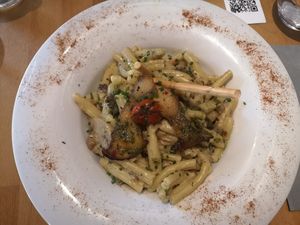 Mady Mushroom pasta at Rucolino in Dudelange
