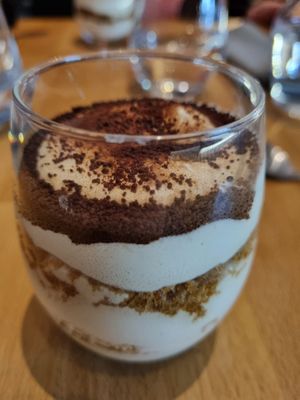 Speculoos tiramisu at Rucolino in Dudelange