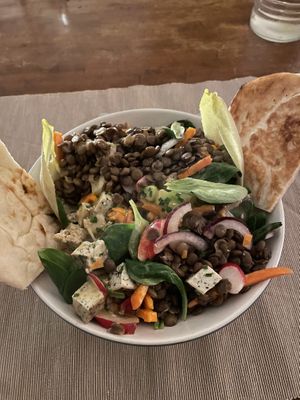 Gentil Lentil salade  at Rucolino in Dudelange