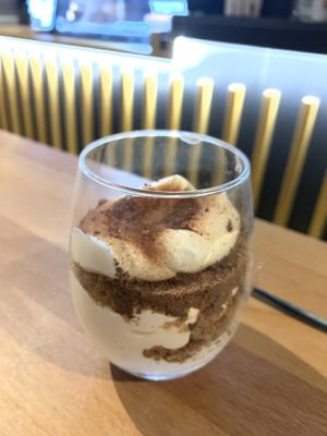 Famous, creamy and light Tiramisu  at Rucolino in Dudelange